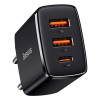 Baseus Compact Quick Charger 30W (2x USB QC3.0, 1x USB-C PD3.0)