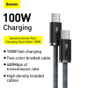 Baseus Dynamic Series USB-C naar USB-C kabel 1 meter (100W, grijs)  ABA00203 - 4