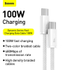 Baseus Dynamic Series USB-C naar USB-C kabel 1 meter (100W, wit)  ABA00190 - 4