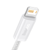 Baseus Dynamic Series USB naar Lightning kabel 1 meter (2.4A, wit)  ABA00182 - 3