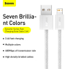 Baseus Dynamic Series USB naar Lightning kabel 1 meter (2.4A, wit)  ABA00182 - 4