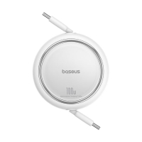 Baseus Free2Draw Mini USB-C naar USB-C kabel 1 meter (100W, wit)  ABA00209