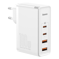 Baseus GaN2 Quick Charger 100W (2x USB QC4.0, 2x USB-C PD3.0)  ABA00123