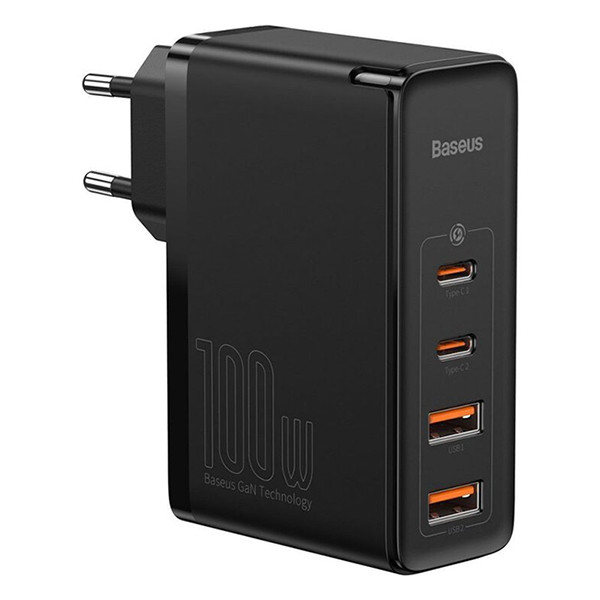 Baseus GaN2 Quick Charger 100W (2x USB QC4.0, 2x USB-C PD3.0)  ABA00129 - 1