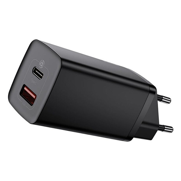 Baseus GaN2 Quick Charger 65W (1x USB QC4.0, 1x USB-C PD3.0)  ABA00130 - 1