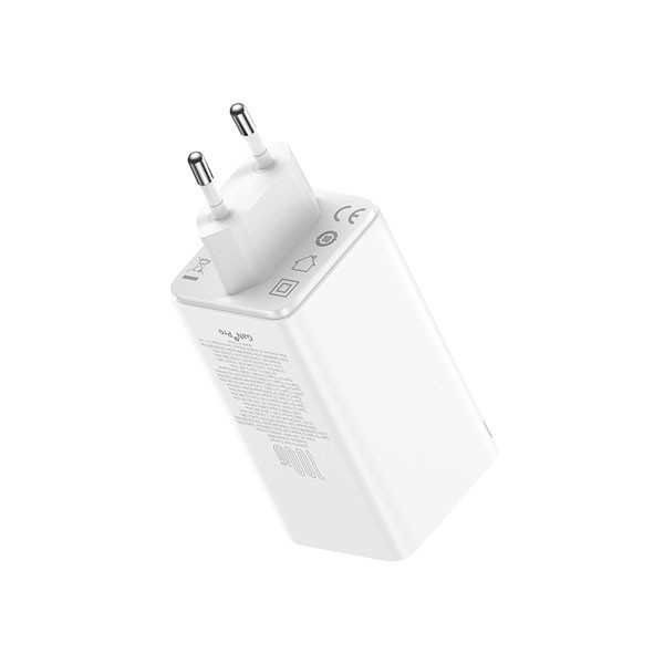 Baseus GaN6 Pro Fast Charger 2x USB-A en 2x USB-C (100W, wit)  ABA00165 - 3