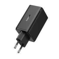Baseus GaN6 Pro Fast Charger 2x USB-C en 2x USB-A (65W, zwart)  ABA00235