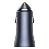 Baseus Pro 2-poorts USB auto snellader USB-A en USB-C + bedrading USB voor Type-C 5A 1 meter (40W, donkergrijs)  ABA00162 - 1