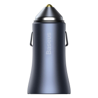 Baseus Pro 2-poorts USB auto snellader USB-A en USB-C (40W, donkergrijs)  ABA00160