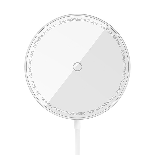 Baseus Simple Mini3 magnetische draadloze oplader (15W, zilver)  ABA00217 - 1