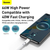 Baseus Superior Fast Charging USB naar USB-C kabel 1 meter (66W, wit)  ABA00230 - 3