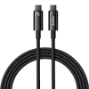 Baseus Tungsten Gold Fast Charging USB-C naar USB-C kabel 2 meter (240W, zwart)  ABA00228 - 1