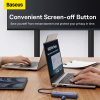 Baseus UltraJoy 5-poorts Hub USB-C naar HDMI en 3x USB-A (grijs)  ABA00187 - 5