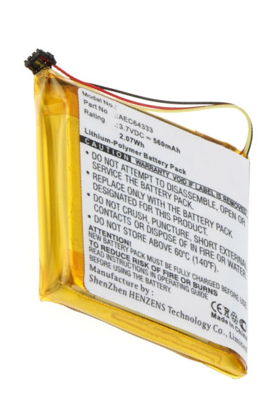 Beats AEC64333 accu (560 mAh, 123accu huismerk)  ABE00135 - 1