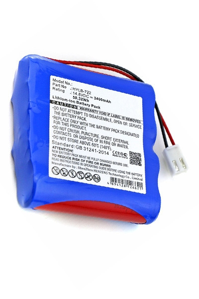 Biocare HYLB-722 accu (14.8 V, 3400 mAh, 123accu huismerk) ABI00035 - 1