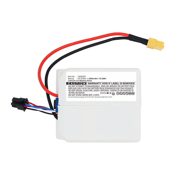 Bissell 1626397 / 626397 S30Q accu (25.2 V, Li-ion, 3.0 Ah, 123accu huismerk) ABI00103 - 2
