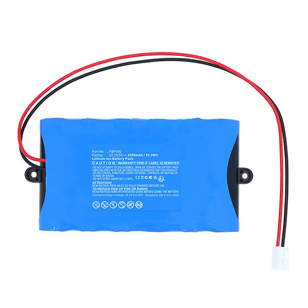 Bissell BVBOP03108501EU / FBP092 accu (22.2 V, Li-ion, 2.5 Ah, 123accu huismerk) ABI01007 - 2