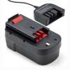 Black & Decker A1718 / A18 / HPB18 accu + lader (18 V, 3.0 Ah, 123accu huismerk) ABL00432 - 1