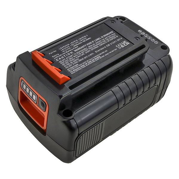 Black & Decker LBX254 / LBXR36 / LBX1540 accu (40 V, 2000 mAh, 123accu huismerk)  ABL00396 - 1