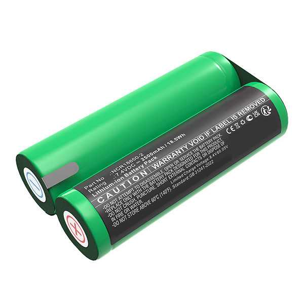 Black & Decker NCR18650-2 accu (7.4 V, 2500 mAh, 123accu huismerk) ABL00531 - 1