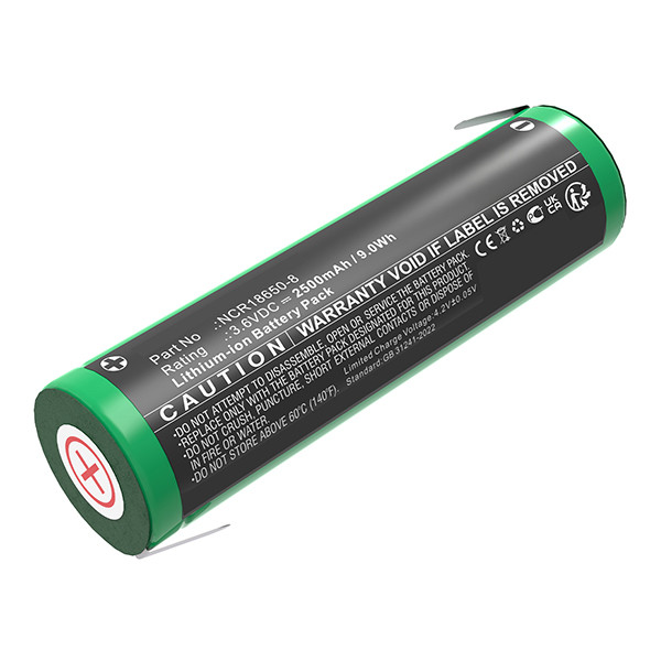 Black & Decker NCR18650-8 accu (3.6 V, 2500 mAh, 123accu huismerk) ABL00532 - 1