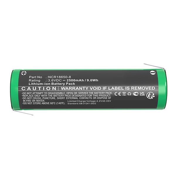 Black & Decker NCR18650-8 accu (3.6 V, 2500 mAh, 123accu huismerk) ABL00532 - 4