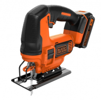 Black en Decker Black+Decker BDCJS18-QW pendeldecoupeerzaag, accu en snellader (18 V, 2 Ah, origineel)  ABL00403