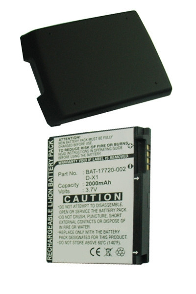 Blackberry D-X1 / BAT-17720-002 accu (2000 mAh, 123accu huismerk)  ABL00020 - 1