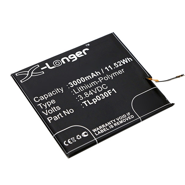Blackberry DT60BATT / TLp030F1 / TLp030F2 accu (3000 mAh, 123accu huismerk)  ABL00275 - 1