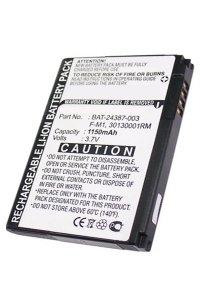 Blackberry F-M1 / 30130001RM / BAT-24387-003 accu (1150 mAh, 123accu huismerk)  ABL00041