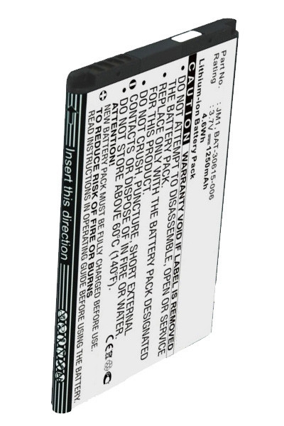 Blackberry J-M1 / JM1 / BAT-30615-006 accu (3.7 V, 1250 mAh, 123accu huismerk)  ABL00027 - 1