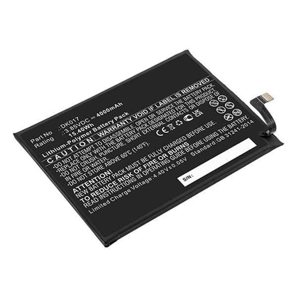 Blackview DK017 accu (3.8 V, 4600 mAh, 123accu huismerk)  ABL00460 - 1