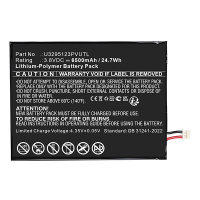 Blackview U3295123PVUTL accu (3.8 V, 6500 mAh, 123accu huismerk) ABL00526