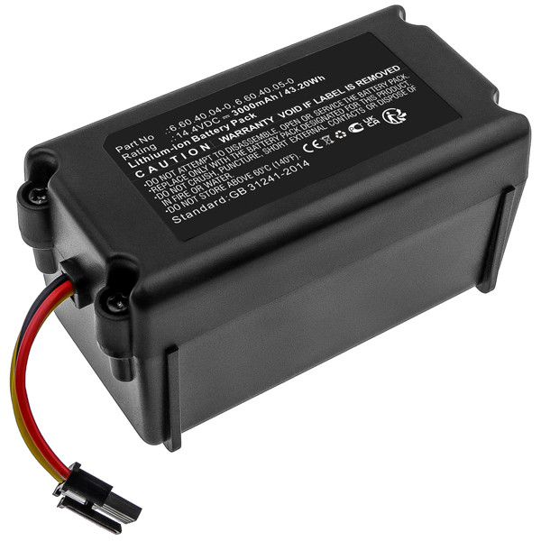 Blaupunkt VR1717 accu (14.4 V, 3000 mAh, 123accu huismerk) ABL00485 - 1
