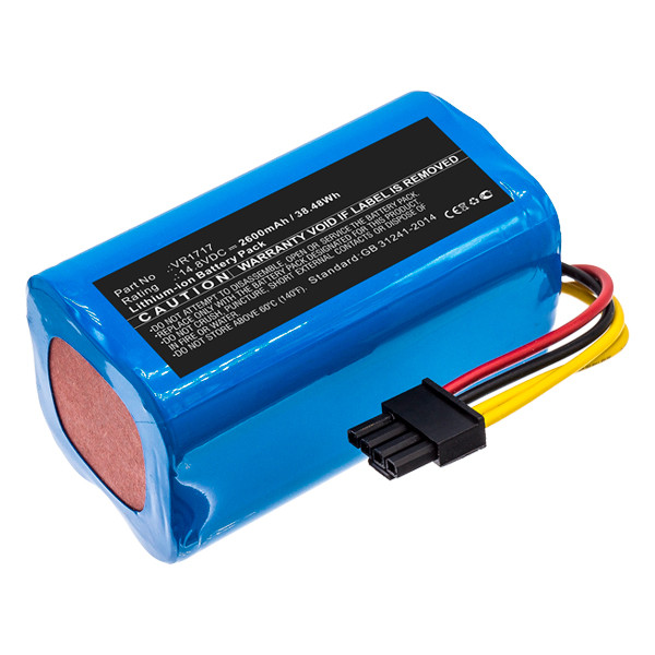 Blaupunkt VR1717 accu (14.8 V, 2600 mAh, 123accu huismerk)  ABL00399 - 1