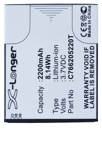 Blu C766205220T accu (2200 mAh, 123accu huismerk)  ABL00141