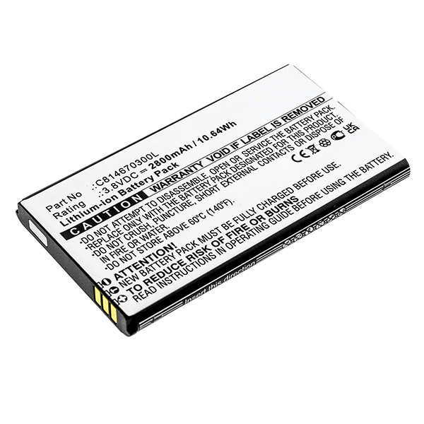 Blu C814670300L accu (3.8 V, 2800 mAh, 123accu huismerk)  ABL00394 - 1