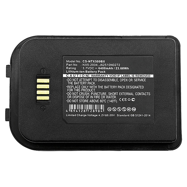 Bluebird 6251-0A / NX5-2004 / J62510N0272 accu (6400 mAh, 123accu huismerk) ABL00282 - 2