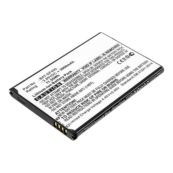 Bluebird BAT-DF400 accu (3.8 V, 3000 mAh, 123accu huismerk) ABL00370 - 1
