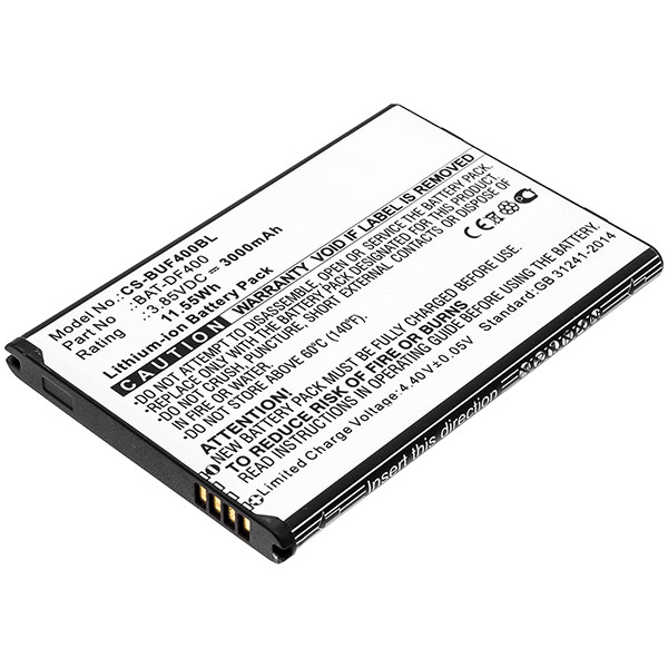 Bluebird BAT-DF400 accu (3.8 V, 3000 mAh, 123accu huismerk) ABL00370 - 1