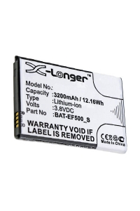 Bluebird BAT-EF500_S accu (3200 mAh, 123accu huismerk)  ABL00271