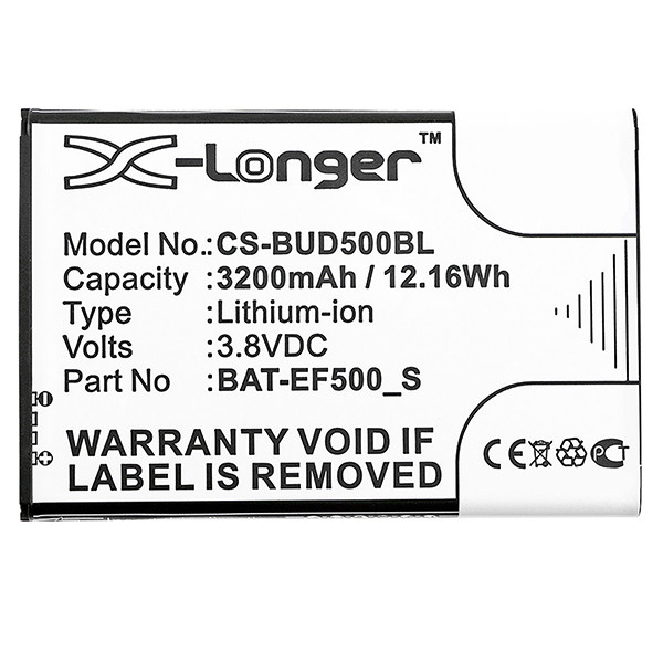 Bluebird BAT-EF500_S accu (3200 mAh, 123accu huismerk) ABL00271 - 2