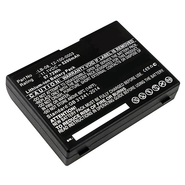 Bolate LB-08 / 12-100-0003 accu (11.1 V, 5200 mAh, 123accu huismerk) ABO00125 - 1