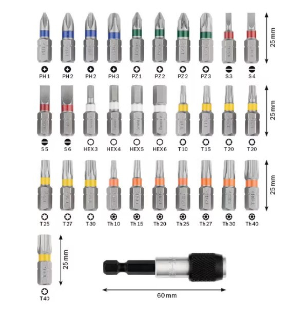 Bosch 2607017319 Bitset Pro 32-delig (origineel) ABO00245 - 3