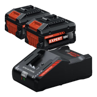 2 stuks: Bosch Expert EXBA18V-80 / 1600A036ZB accu + lader (18 V, 8.0 Ah, origineel) ABO00637