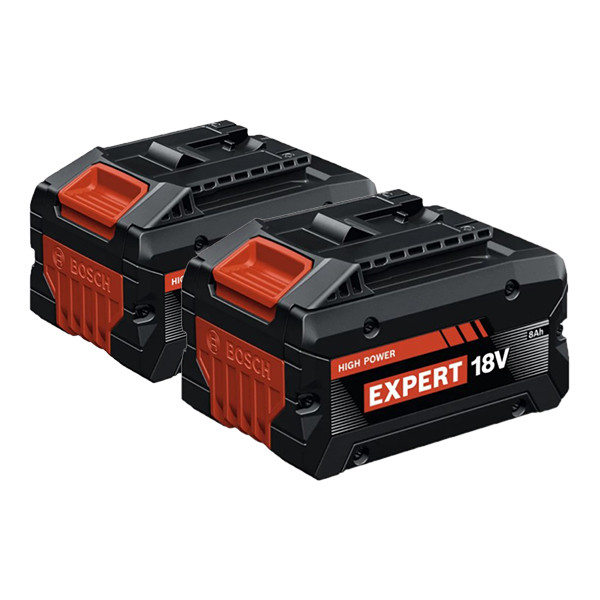 2 stuks: Bosch Expert EXBA18V-80 / 1600A036ZB accu (18 V, 8.0 Ah, origineel) ABO00619 - 1