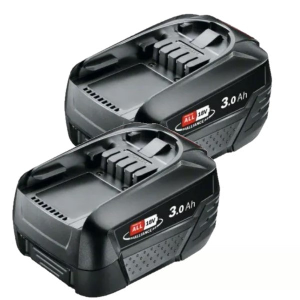2 stuks Bosch | Power For All 18 V | PBA 18 V | 1600A02P4P accu's (18 V, 3.0 Ah, origineel) ABO00674 - 1