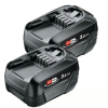 2 stuks Bosch | Power For All 18 V | PBA 18 V | 1600A02P4P accu's (18 V, 3.0 Ah, origineel) ABO00674 - 1