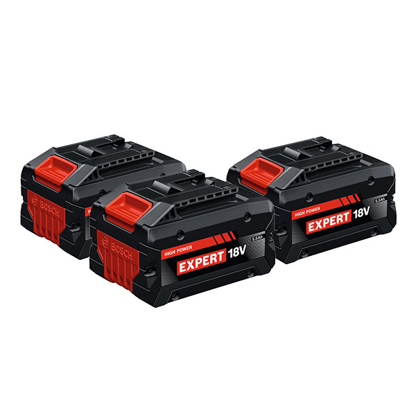 3 stuks: Bosch Expert EXBA18V-55 / 1600A036Z6 accu (18 V, 5.5 Ah, origineel) ABO00616 - 1