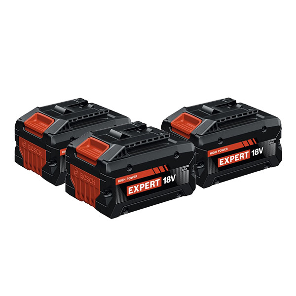3 stuks: Bosch Expert EXBA18V-80 / 1600A036ZB accu (18 V, 8.0 Ah, origineel) ABO00620 - 1